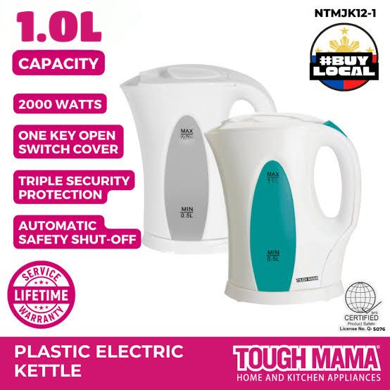 1.0L electric plastic kettle