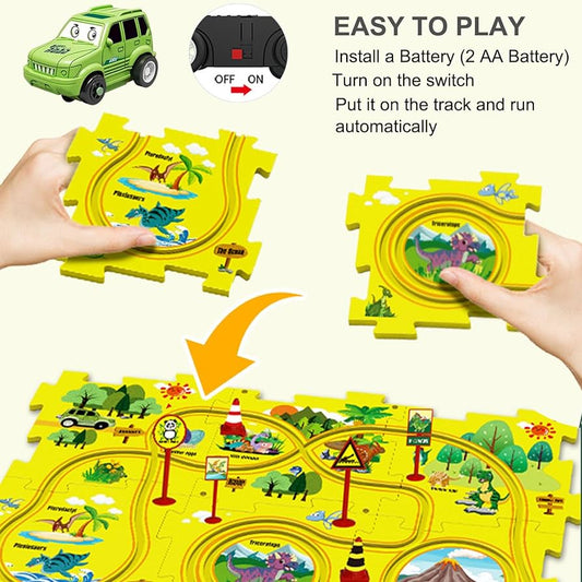 19 biggest puzzle car track set for kids