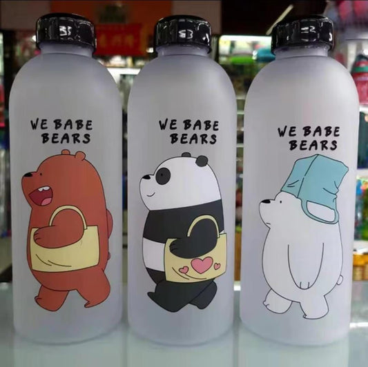 2in1 We Bears Water Bottle with Direct Sip Straw and Direct Drink