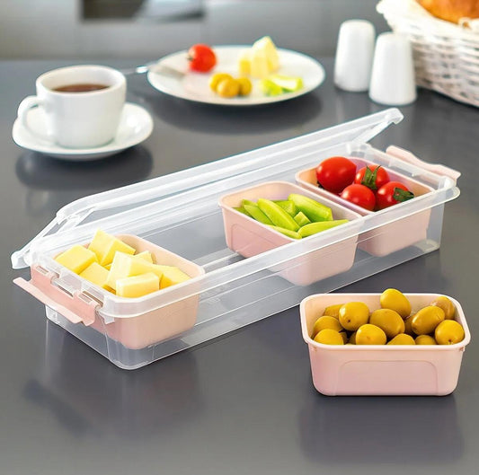 4 Compartment Removable Multi Purpose Clip Storage Container Box