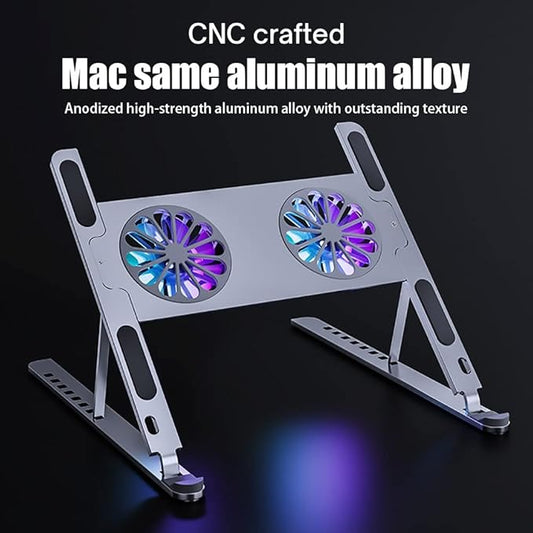 aluminium alloy laptop cooling pad adjustable notebook stand