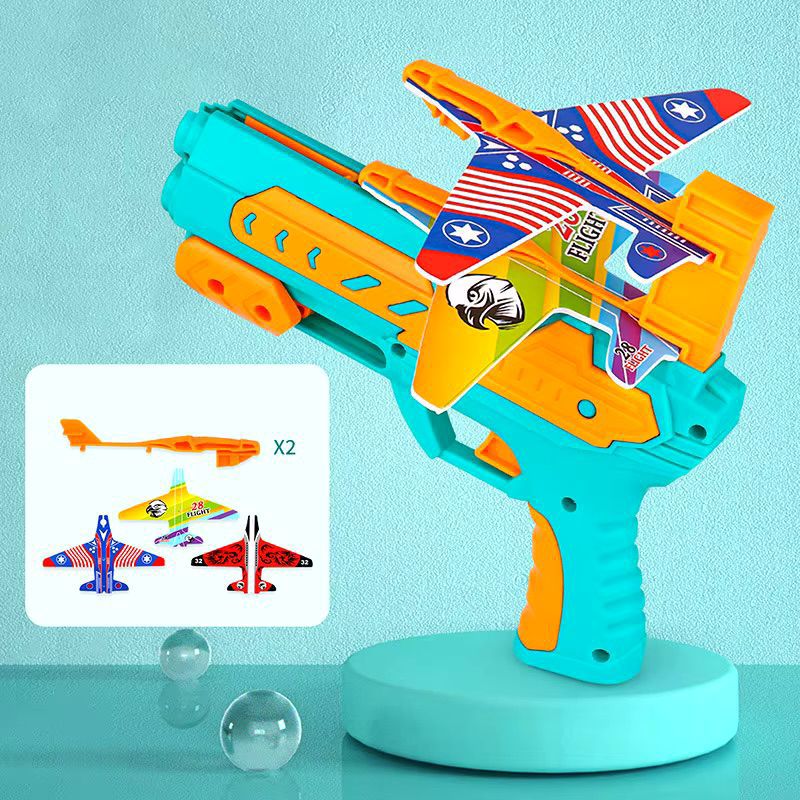 Double Launcher Fighter Card Plane Shooting Gun