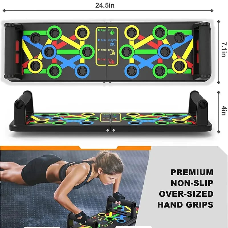 foldable durable pushup rack