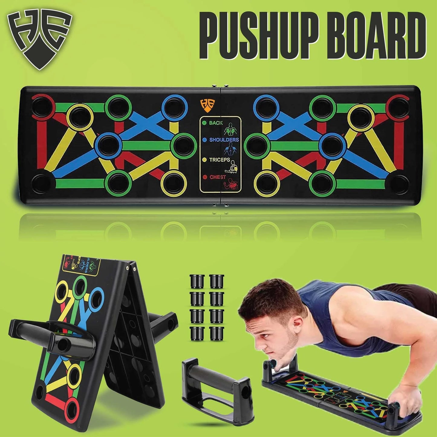 foldable durable pushup rack