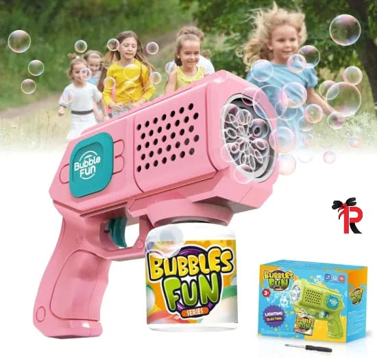 The Bubble Machine - Bubble Gun Toy •Battery (Cell) Operated