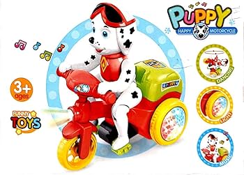 Tricycle Motorcycle Vehicle Toy for Kids|Boys|Girls with Light & Music and Bump & go Action